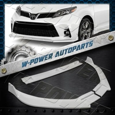 Kit de alerón de parachoques delantero pintado blanco estilo MP para Toyota Sienna 2018-2020 Foto 1 de 4