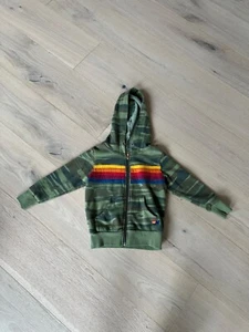 Auth Aviator Nation Stripe Camo Full Zip Hoodie Sweatshirt Youth Kids 2 - Picture 1 of 6