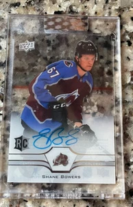 🔥2020-21 Upper Deck Clear Cut Shane Bowers Auto RC Rookie Colorado Avalanche 🔥 - Picture 1 of 2