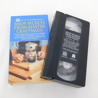Time Life Art Woodworking VHS 1994 Shop Secrets Master Craftsmen INSPECTED - Image 1 of 4