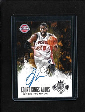 Greg Monroe 2013-14 Court Kings ON-CARD Auto #/299 Pistons GEORGETOWN HOYAS