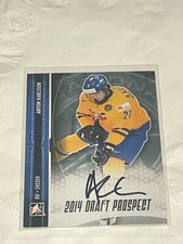 2014 ITG DRAFT PROSPECTS AUTOGRAPH AUTO #AKA1 ANTON KARLSSON SWEDEN *50426