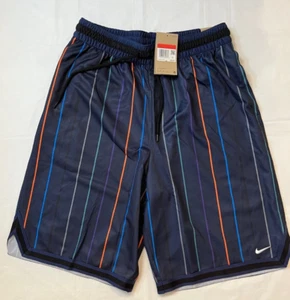 Nike DRI-FIT DNA 10 Inch Basketball Shorts Sz Large Tall Blue Stripes DX0253-410 - Picture 1 of 6