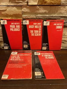 Lot of 5 Monarch Notes- 1964-1965 - Picture 1 of 7