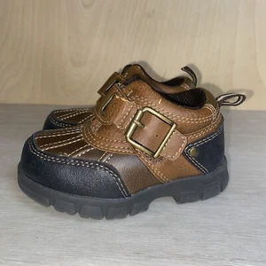 TKS Dallas Rugged Shoes Brown / Black Toddler 6M UK 5.5 EURO 22.5 - Picture 1 of 11
