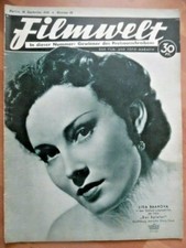 FILMWELT 38- 16.9. 1938 Lida Baarova Johannes Heesters Führer S. Lanner Sieber C