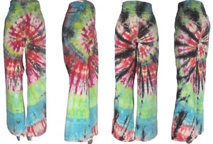 Tie Dye LEI Jeans 36x30 hippie festival 90’s 2000s Women’s Slacks Handmade - Picture 1 of 13