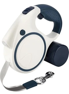 Holres einziehbare Hundeleine 5m verwicklungsfrei ausziehbar starkes LED-Licht BLAU - Bild 1 von 8