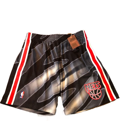 New NWT New Jersey Nets Mitchell & Ness 3.0 Swingman 1990 Size Small Shorts Cover