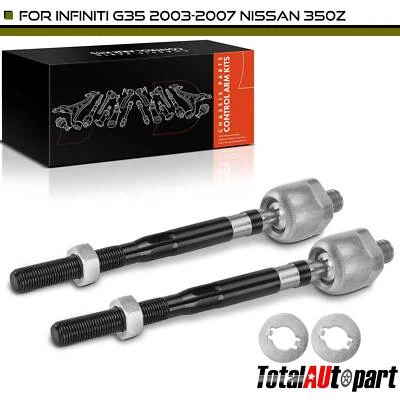 2x Extremo de barra de dirección para Nissan 350Z 2003 2004-2009 Infiniti G35 interior delantero Foto 1 de 4