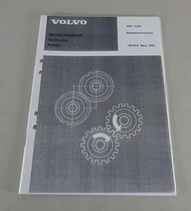 Manual De Taller Volvo 760 GLE Novedades Año 1983 - Imagen 1 de 2
