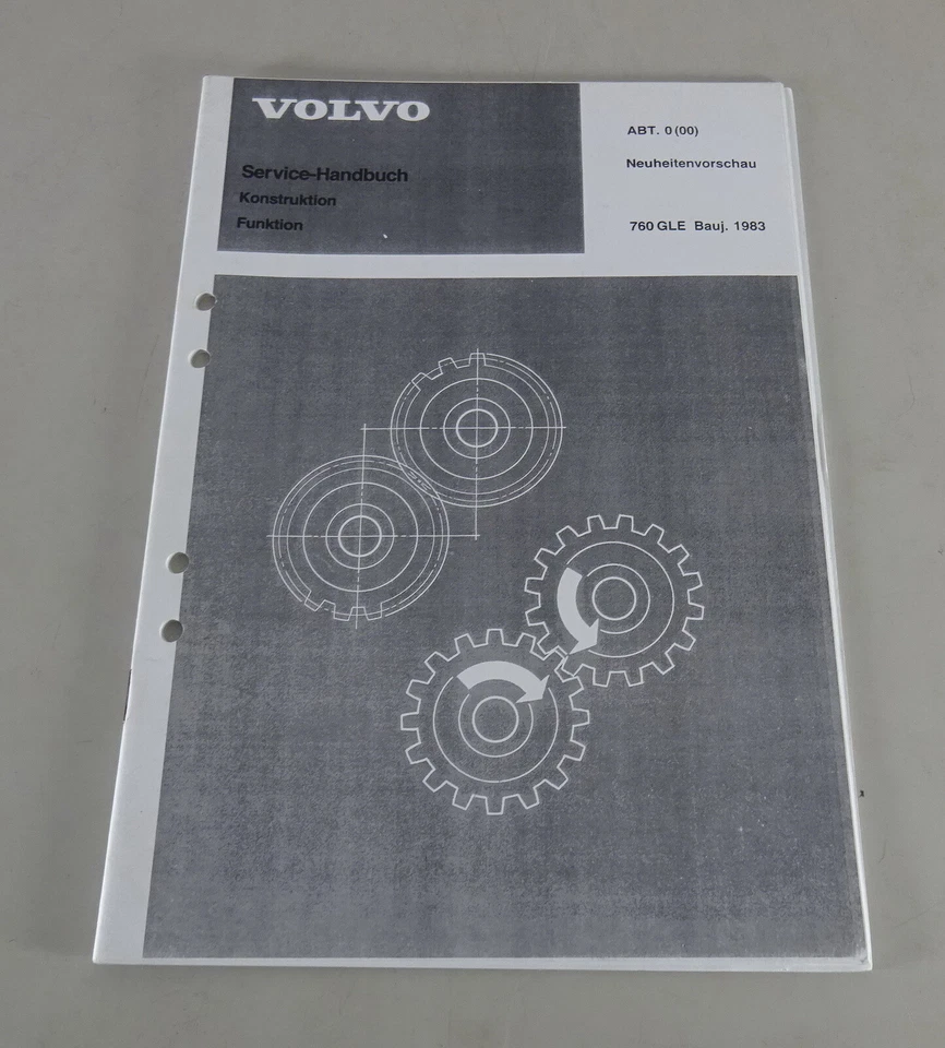 Manual De Taller Volvo 760 GLE Novedades Año 1983 - Imagen 1 de 2