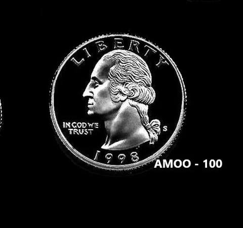 1998 S Silver Proof Uncirculated Washington Quarter U.S. Mint Cover
