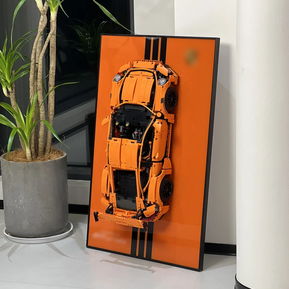 LEGO Porsche 911 GT3 RS Wall Mount Display Frame & Storage 42056 FREE FAST SHIP - Image 1 of 4