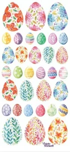 VIOLETTE STICKER - WATERCOLOUR EASTER EGGS - 8" x 3 3/4" (20cm x 9cm) - Bild 1 von 1
