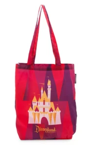 Disneyland Parks Castle Starbucks Reusable Tote Bag in Pouch New - Picture 1 of 3