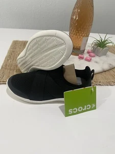 Crocs Womens Swiftwater Cross-Strap With Black Pull On Shoes New With Tag - Picture 1 of 5