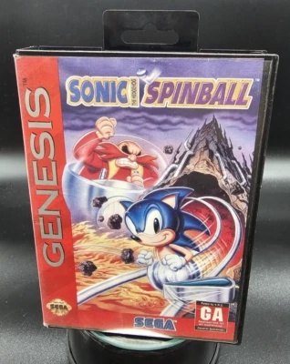 Sonic Spinball (Sega Genesis) в коробке полный ярлык - Изображение 1 из 4