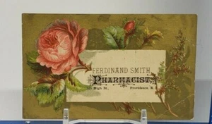 Pharmacist Ferdinand Smith Providence, R.I. Victorian trading card - Picture 1 of 3