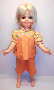 Ideal Crissy Family 1970 Movin’ Grovin’ SAMT Puppe wachsende blonde Haare 15 Zoll - Bild 1 von 13