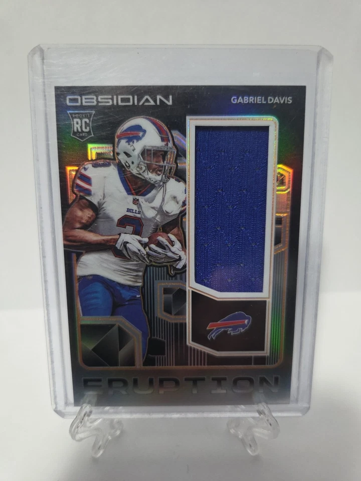 2020 Panini Obsidian Gabriel Davis /75 Eruption Rookie Patch - Image 1 of 4
