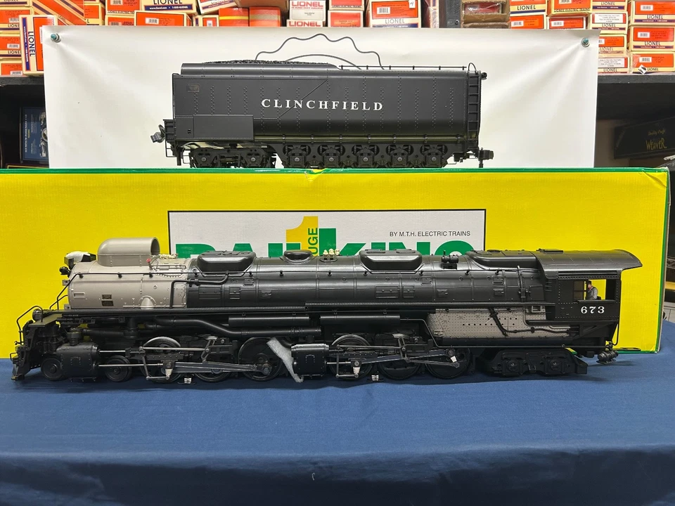Motor de vapor Challenger Mth One Gauge G Clinchfield #673 4-6-6-4 70-3004-1 Foto 1 de 4