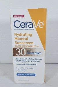 CeraVe Crema Solare Minerale Idratante SPF 30 con Tinta Trasparente per Luce Sana - Foto 1 di 7