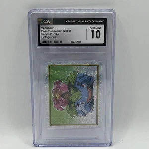 Pokémon Merlin Serie 2 2000 - Holo #124 Venusaur - CGC 10 gemas como nuevo Sk404 - Imagen 1 de 2