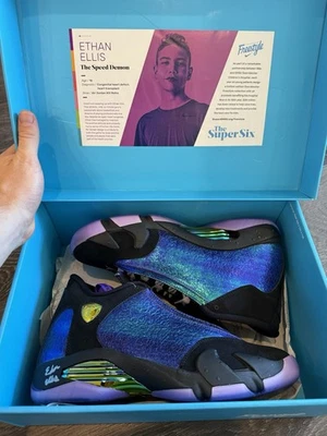 Autografiado Deadstock Talla 8.5 - Air Jordan 14 Retro DB 2019 Doernbecher Foto 1 de 4