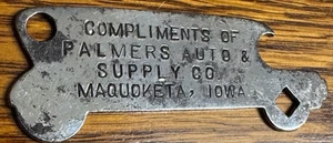 1910’s Palmers Auto Bottle Opener- Maquoketa, IA - Picture 1 of 2