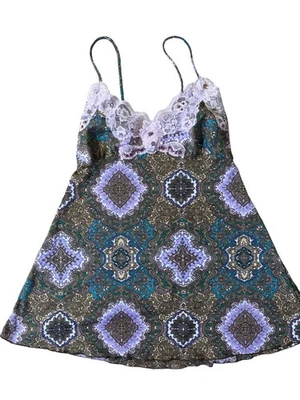 Sombra de ojos Y2K Babydoll Camisola Top Mujer Pequeño Crochet Capricho Artístico Boho Foto 1 de 4