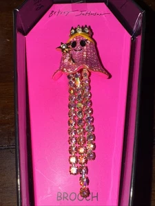 NEU 2025 Betsey Johnson Strass Halloween Geist Fee Prinzessin Anstecknadel Brosche  - Bild 1 von 3