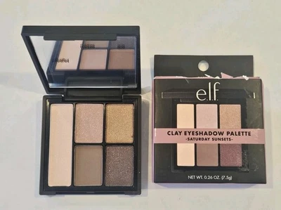 Elf Clay Eyeshadow Palette Saturday Sunsets 81922 New Torn Box - Image 1 of 4