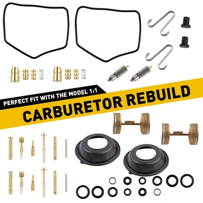 Kit de reconstrucción de diafragma de carburador de 2 juegos para Honda 1968-1972 CB350 CL350 SL350 Foto 1 de 4