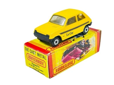 Matchbox Lesney Superfast MB21 Yellow Renault 5TL Le Car w/Yellow Picture Box - Image 1 of 4