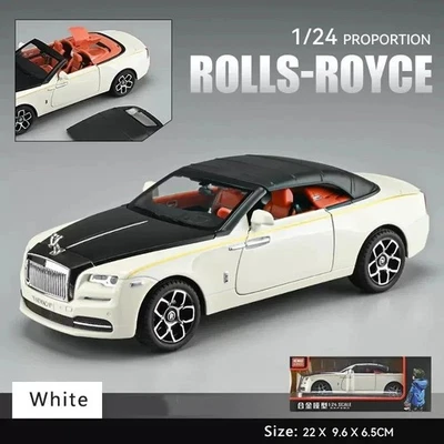 Coche deportivo convertible de aleación de simulación modelo de coche Rolls Royce Dawn 1:24 Foto 1 de 4
