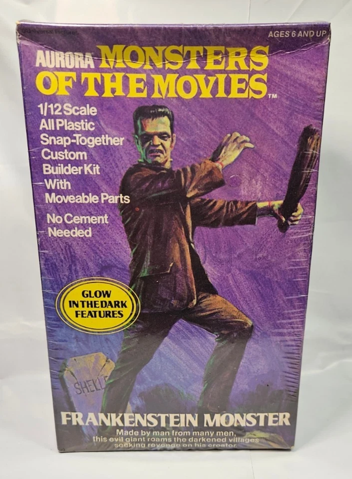 1975 Aurora Monsters Of The Movies Frankenstein Monster Factory Sealed Vintage - Image 1 of 4