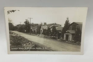 Summer Homes at Henderson Harbor, NY- Photo Postcard UNPOSTED - Picture 1 of 2