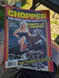Vintage Chopper Magazine Oct 1980 Party at Laconia Cover - Picture 1 of 5