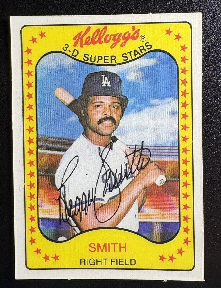 1981 Kellogg's 3D Super Stars Reggie Smith Los Angeles Dodgers Free Shipping - Image 1 of 1