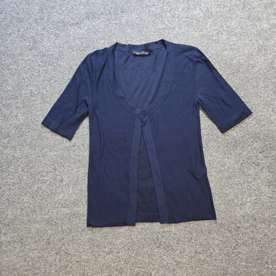 Женский свитер Narciso Rodriguez маленький синий шелковый кардиган легкая капсула - Изображение 1 из 4