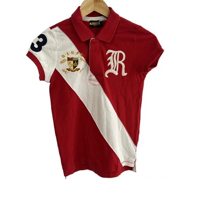Auth Ralph Lauren Rugby - Red White Women's Polo Shirt - Image 1 of 4