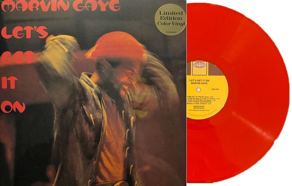 MARVIN GAYE LP Let's Get It On RED VINYL Limited Edition NEW & SEALED with Skr. - Image 1 of 4
