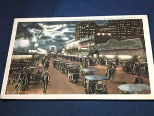 Atlantic City Rollstuhl Nachtparade, Vintage Art Deco Postkarte - Bild 1 von 1
