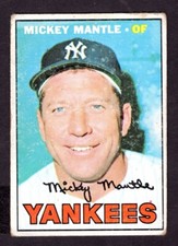 1967 TOPPS MICKEY MANTLE CARD NO:150 VG-EX CONDITION