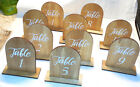 Table Number  1-10 Shower Wedding Party Family Reunions Wooden Natural 4" by 3"