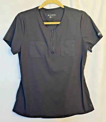 Medcouture 磨砂上衣女式中号 4 口袋医疗护理兽医衬衫 — 第 1/4 张图片