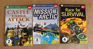 LEGO DK Readers Vintage Castle under Attack Mission to Artic Race Book Lot 2000