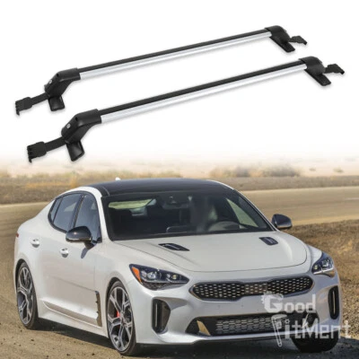 Barras transversales portaequipajes bloqueables para equipaje para Kia Stinger 43" Foto 1 de 4