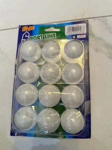 White Table Tennis Balls Ping Pong Toy Game 40mm New UK Seller 12 Pack - Picture 1 of 3